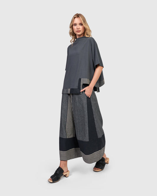 Urban On My Mind Boxy Top, Grey