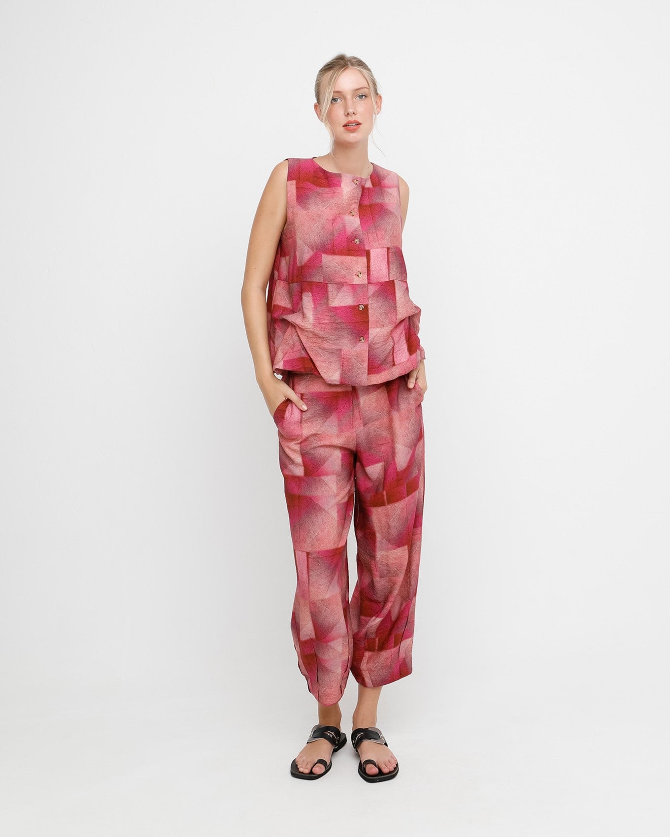 Ozai N Ku Silema Trouser, Geo Pink