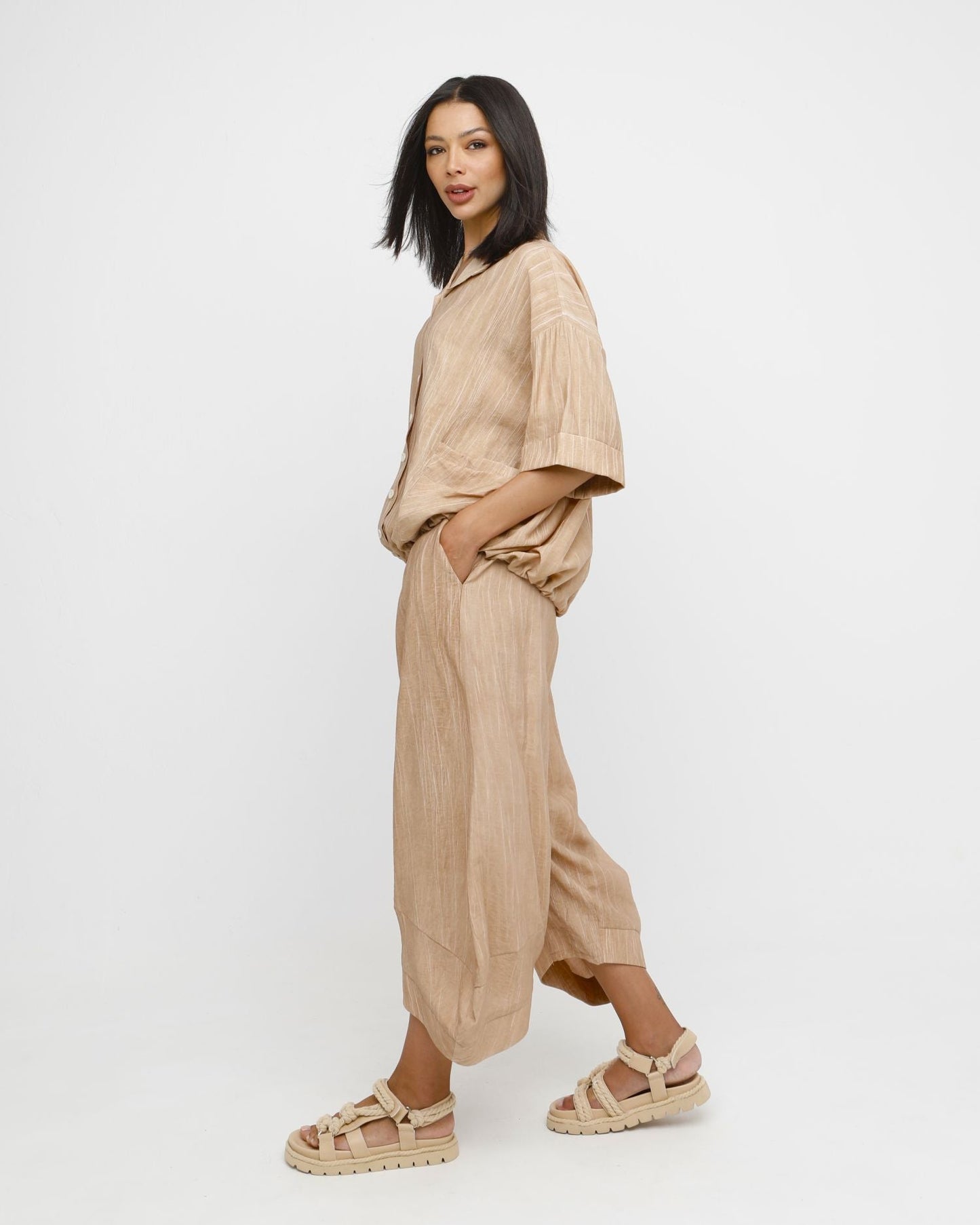 Ozai N Ku Theo Shirt, Caramel