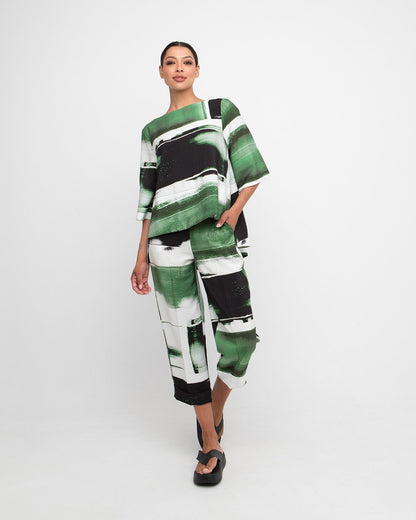 Ozai N Ku Hyle Top, Green Mix