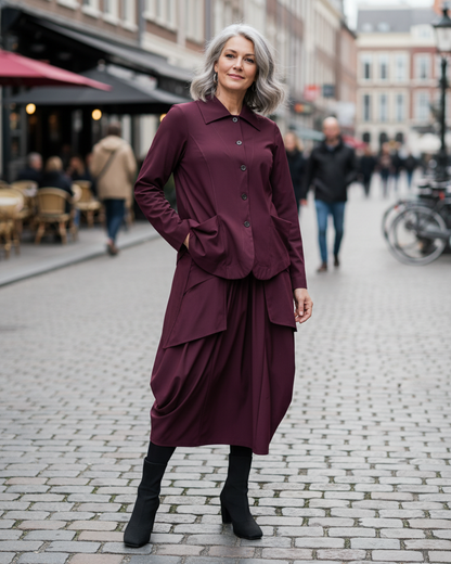 Essential Tekbika Gotta Have It Skirt, Wine