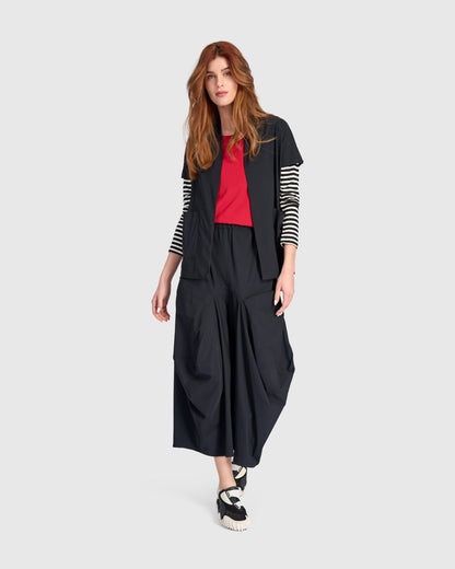 Tekbika Harem Pockets Pants, Black