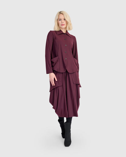 Essential Tekbika Gotta Have It Skirt, Wine
