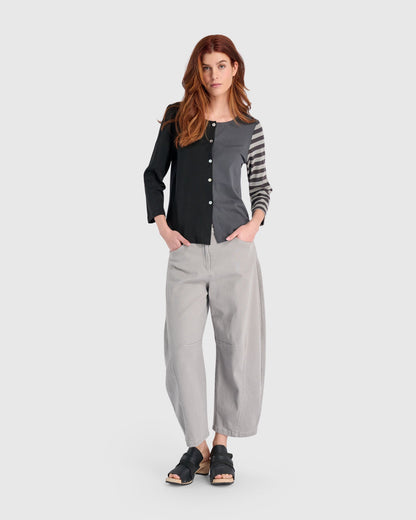 Go-To Barrel Pants, Grey