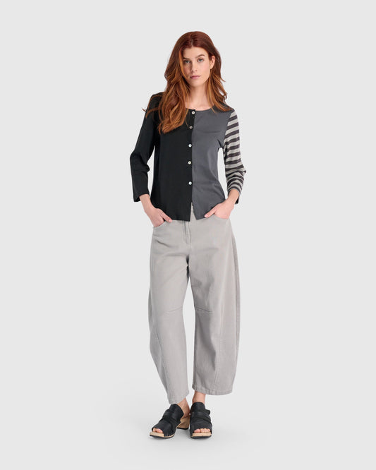 Go-To Barrel Pants, Grey