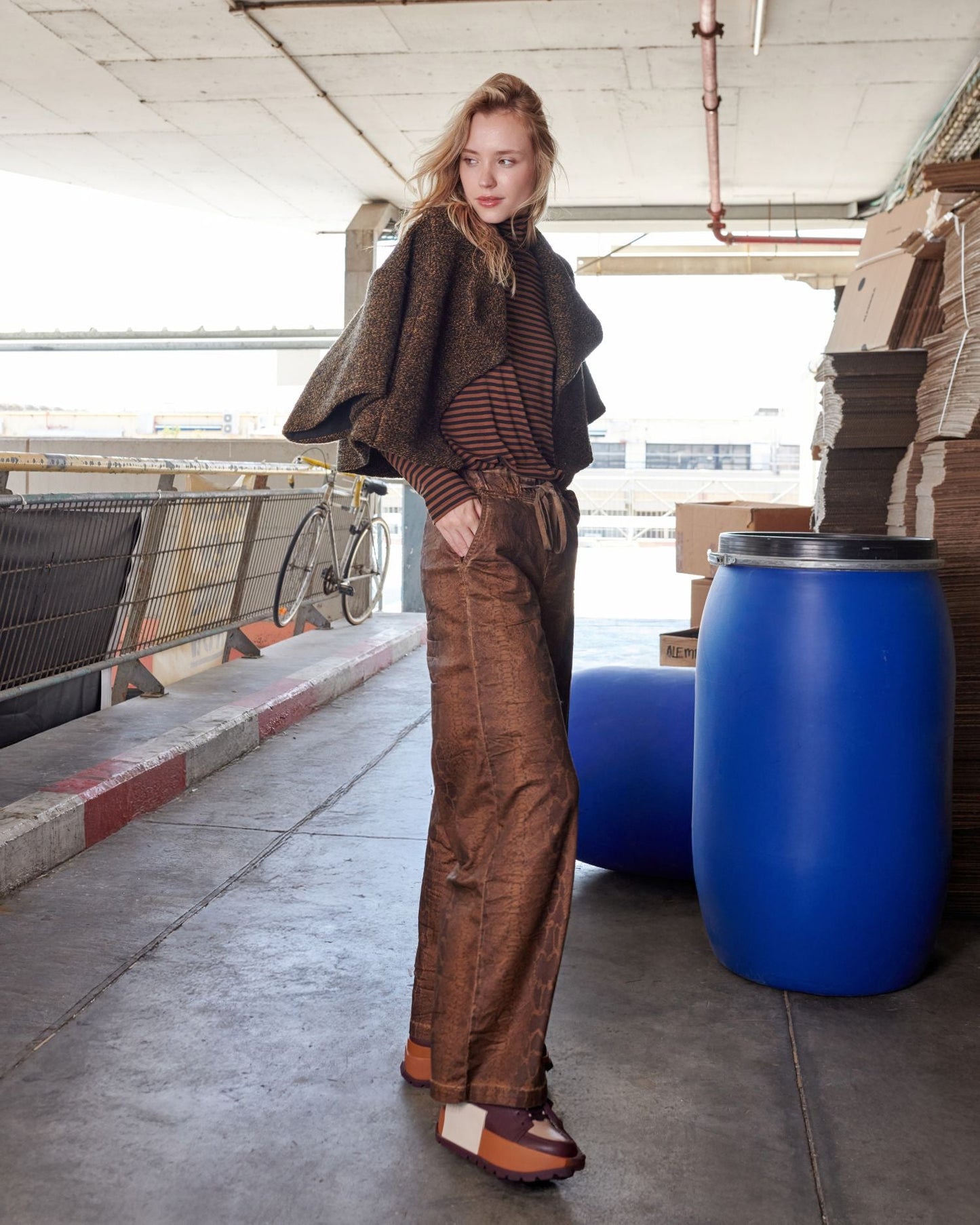 Python Wide Leg Stretch Jeans, Boa