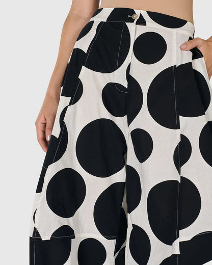 Urban Dot Balloon Pants, Mono
