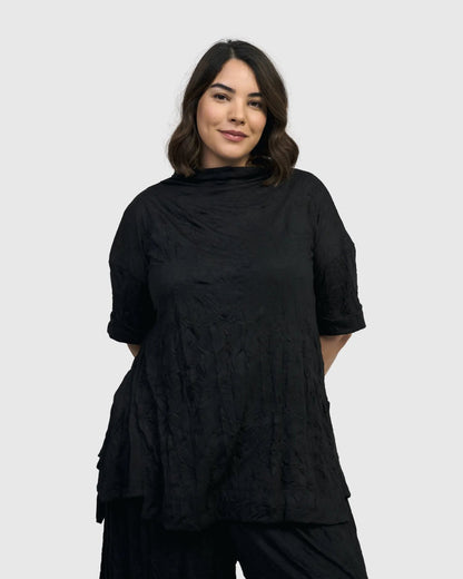 Nightline Trapeze Top, Black