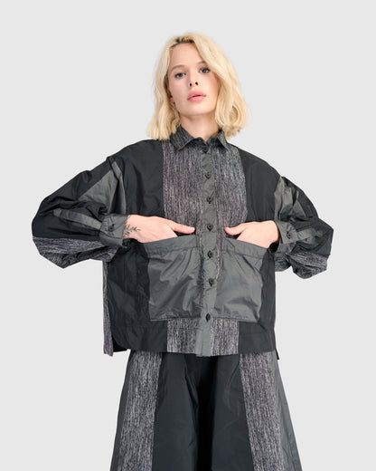 Gauntlet Boxy Shirt, Iron