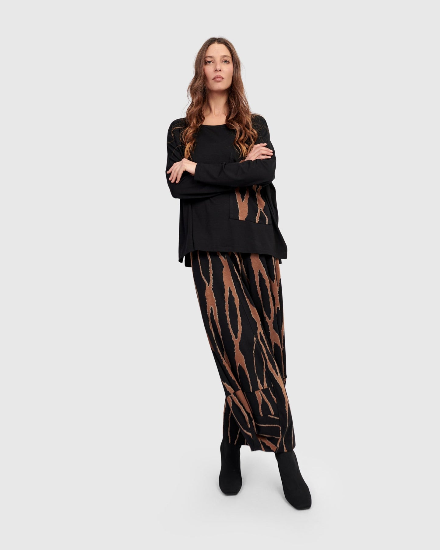 Hazel Punto Pants, Wood