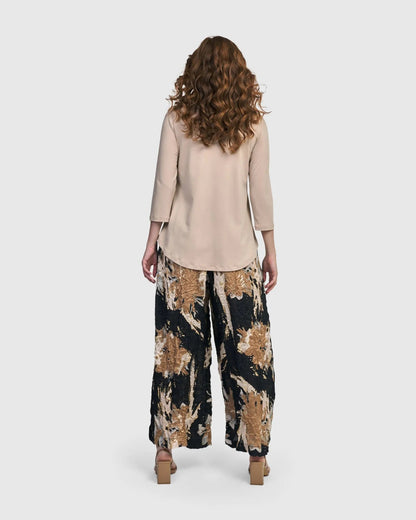 Essential V-neck Top, Champagne