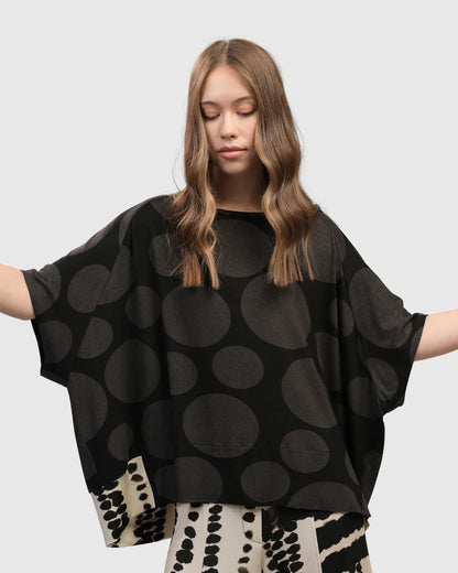 Nomad Oversized Top, Brown