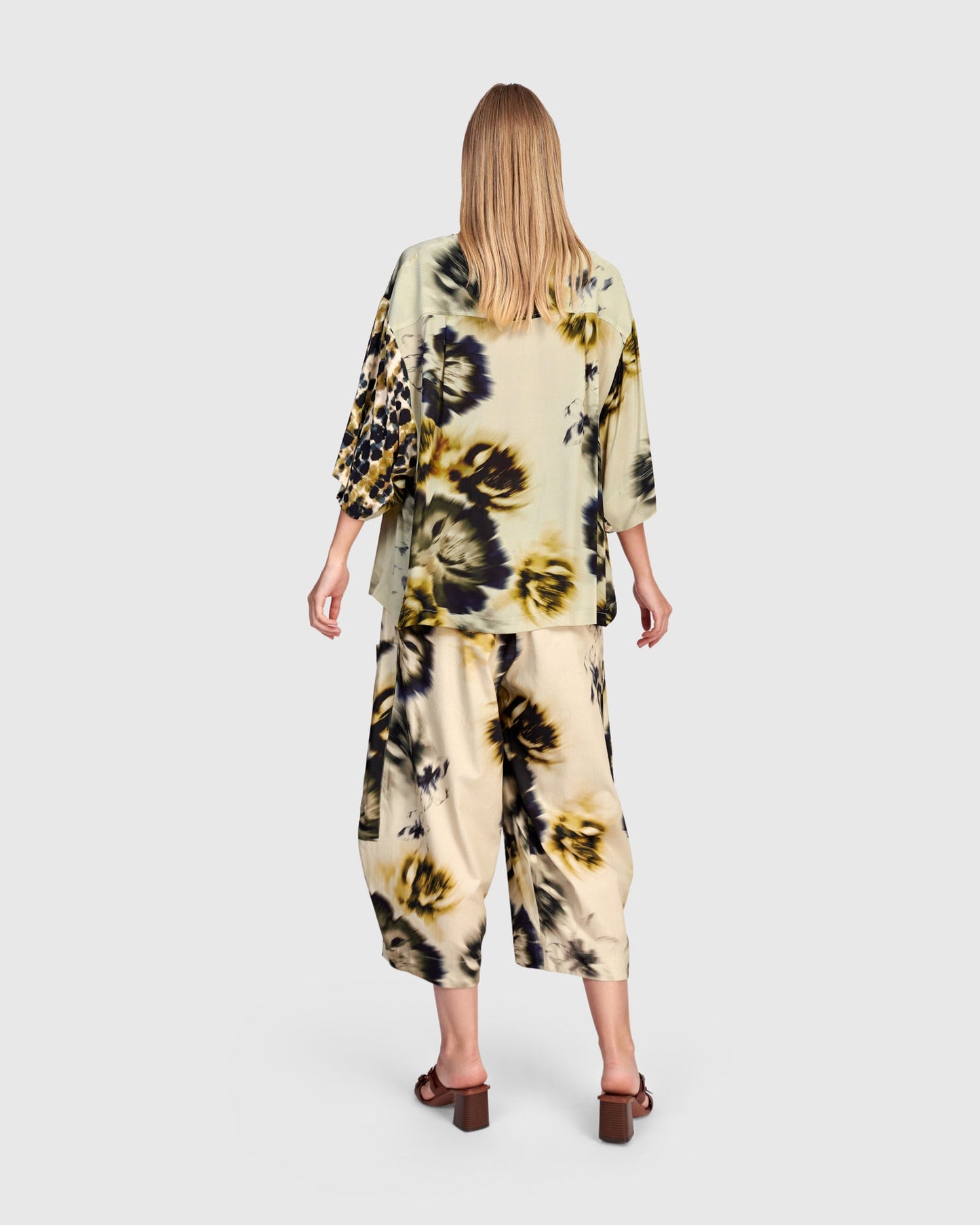 Hesperide Chiffon Top, Beige Floral