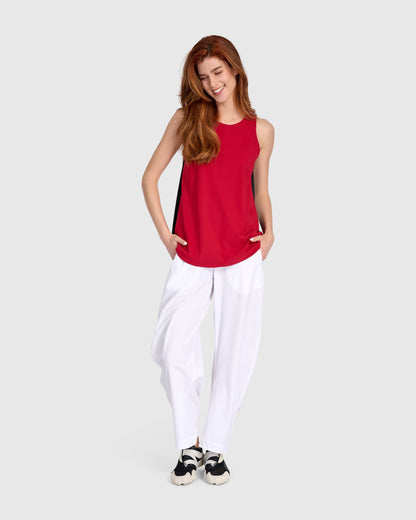Tekbika Essential Tekbika Reversible Tank Top, Black/Red