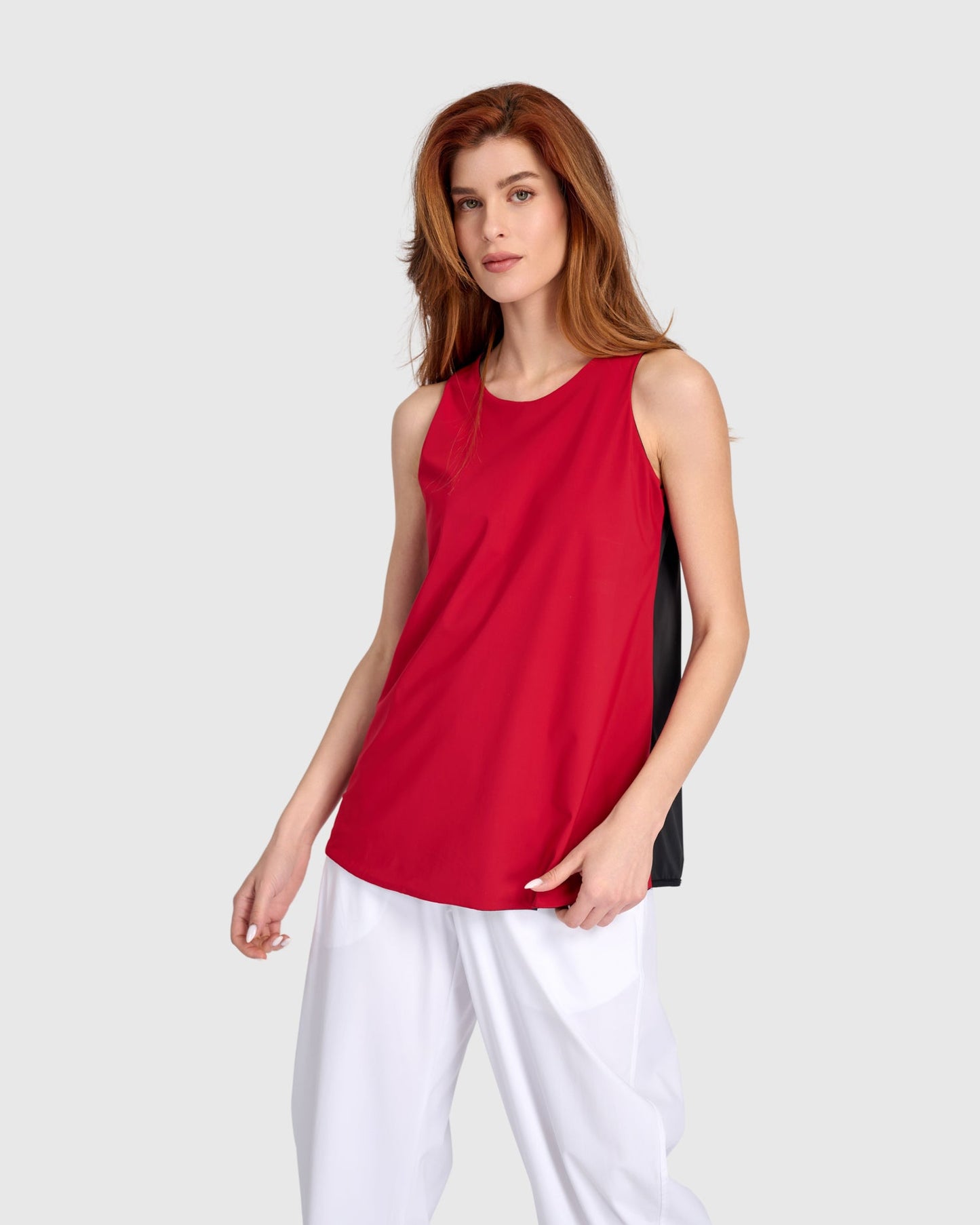 Tekbika Essential Tekbika Reversible Tank Top, Black/Red