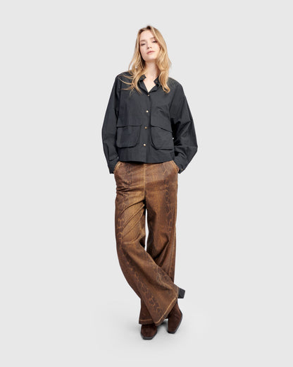 Python Wide Leg Stretch Jeans, Boa