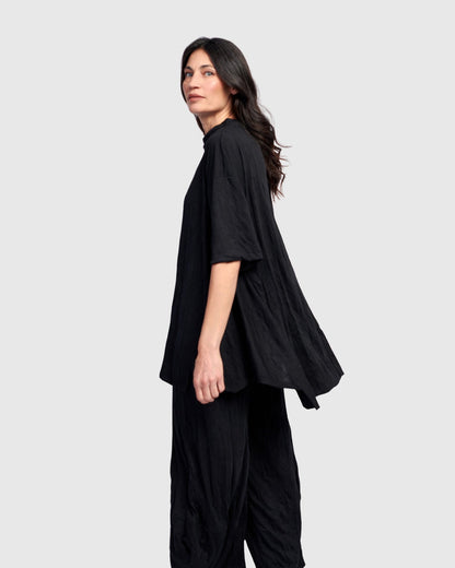 Nightline Trapeze Top, Black